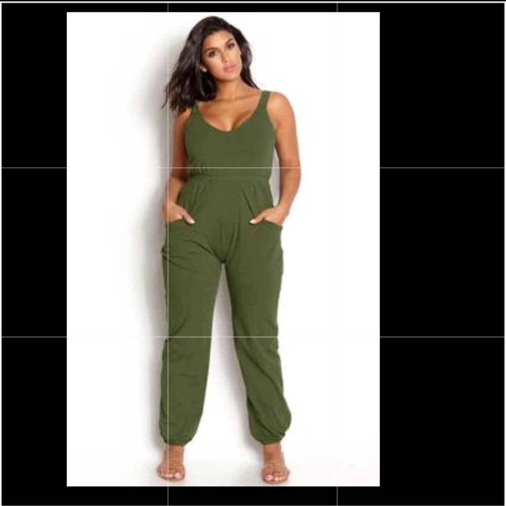 Rebdolls Olive Green Jumpsuit